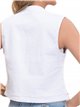 Embroidered denim waistcoat blanco (S-XXL)