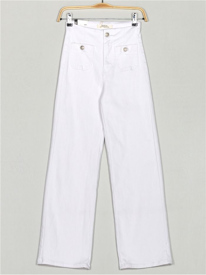 Redial premium straight jeans blanco