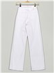 Redial premium straight buttoned jeans blanco