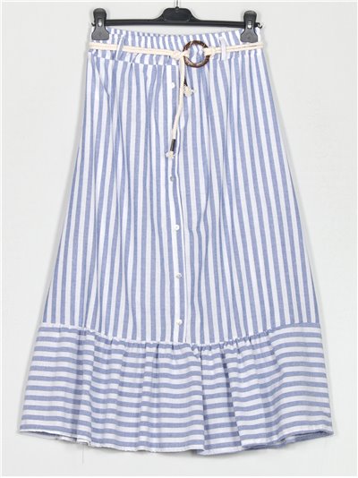 Striped skirt with buttons raya-ancha