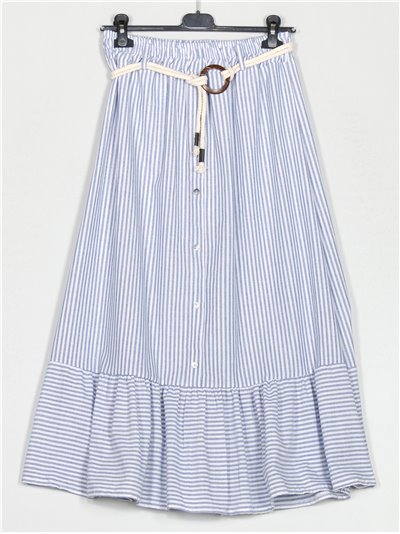 Striped skirt with buttons raya-fina
