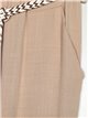 Linen effect culottes trousers beis
