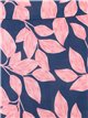 Falda fluida hojas azul-rosa