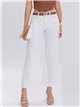 Belted straight jeans blanco (S-XXL)