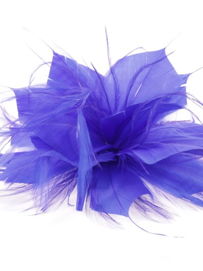 Tocado pequeño plumas azulon 2