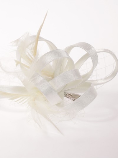 Tocado pequeño redecillas blanco-roto 2