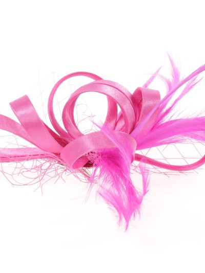 Tocado pequeño plumas buganvilla 2