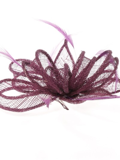 Tocado pequeño liso morado 2