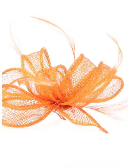 Tocado pequeño liso naranja