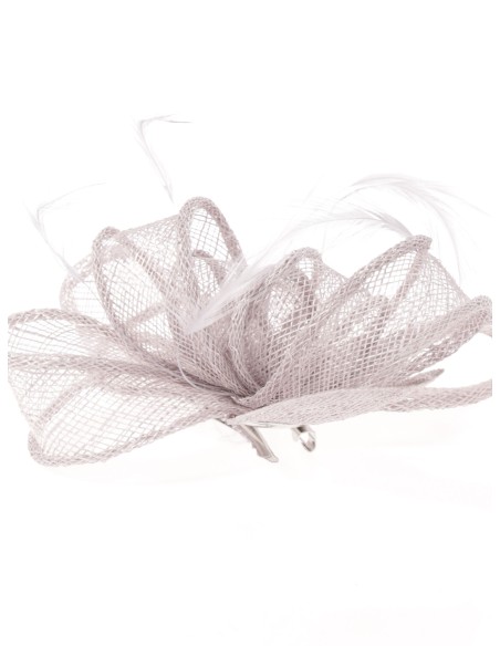 Tocado pequeño liso plata