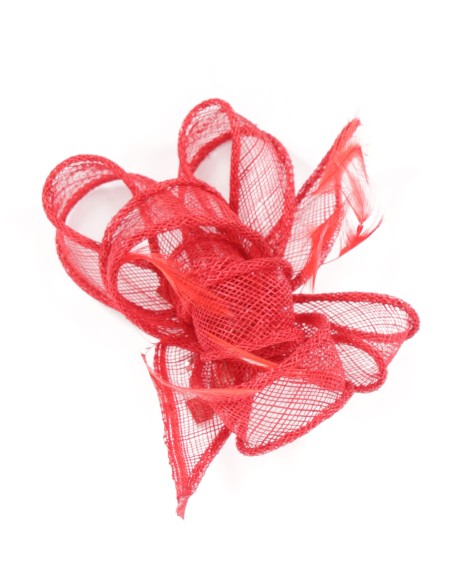 Tocado pequeño liso rojo