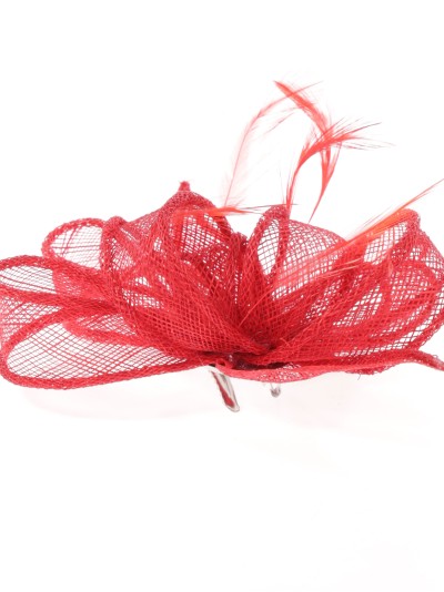 Tocado pequeño liso rojo 2