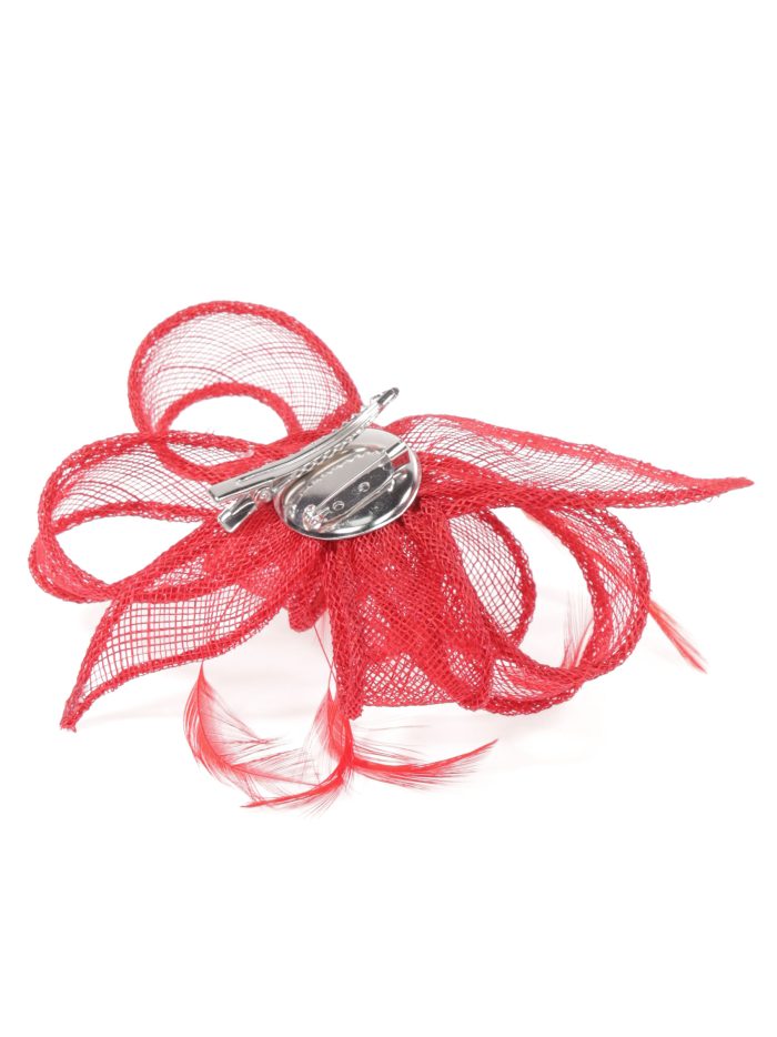 Tocado pequeño liso rojo