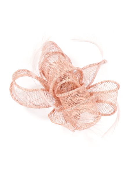 Tocado pequeño liso rosa-palo