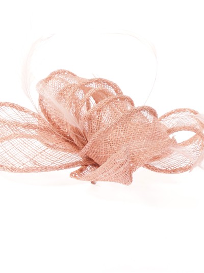 Tocado pequeño liso rosa-palo 2