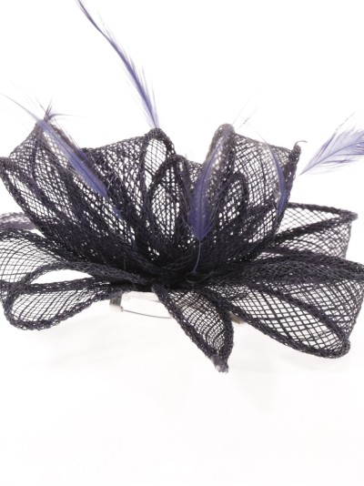 Tocado pequeño liso azul-marino 2