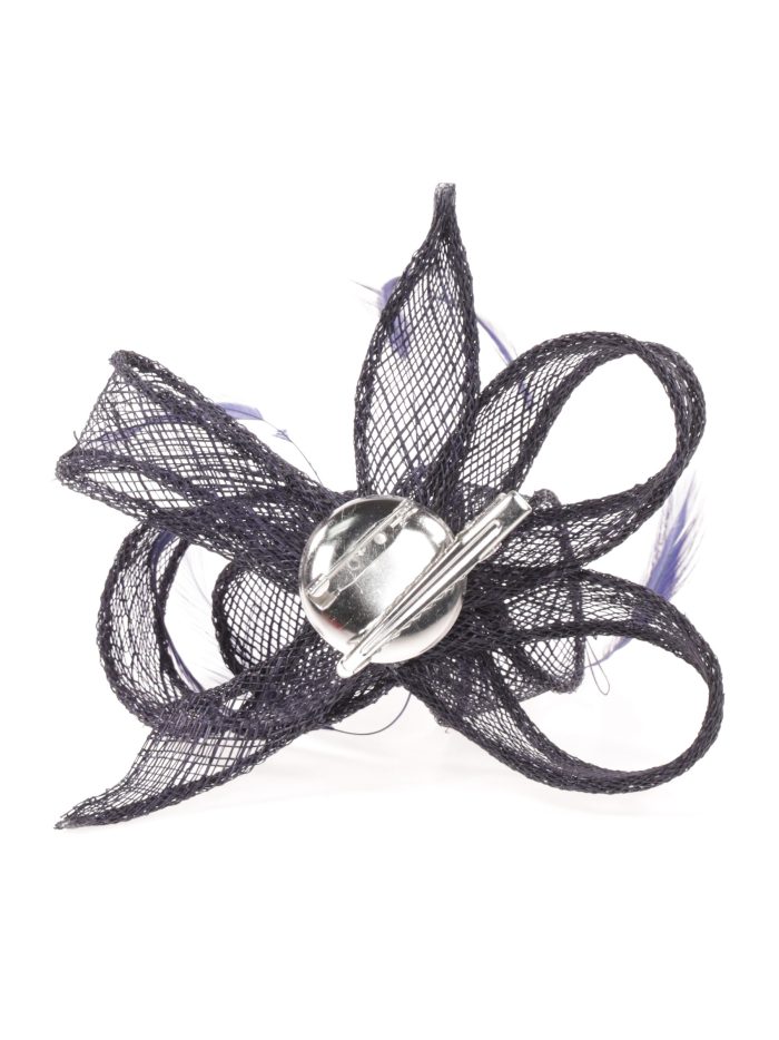 Tocado pequeño liso azul-marino