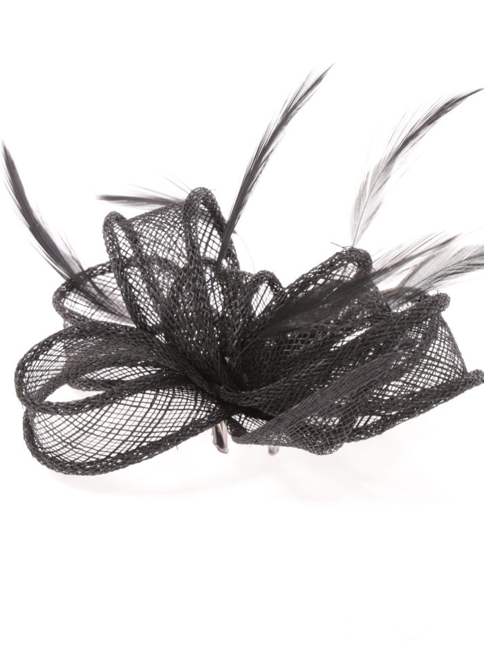 Tocado pequeño liso negro