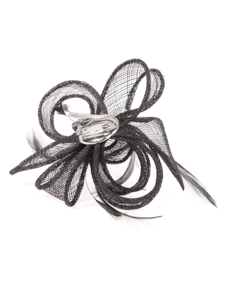 Tocado pequeño liso negro