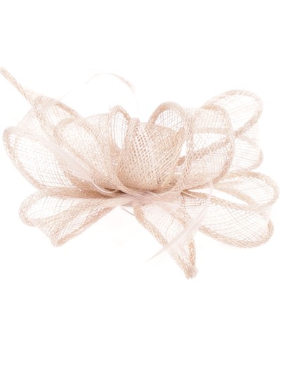 Tocado pequeño liso taupe 2