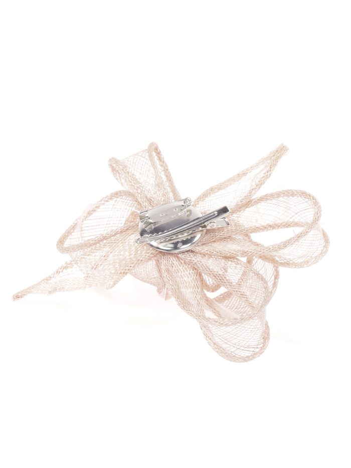 Tocado pequeño liso taupe