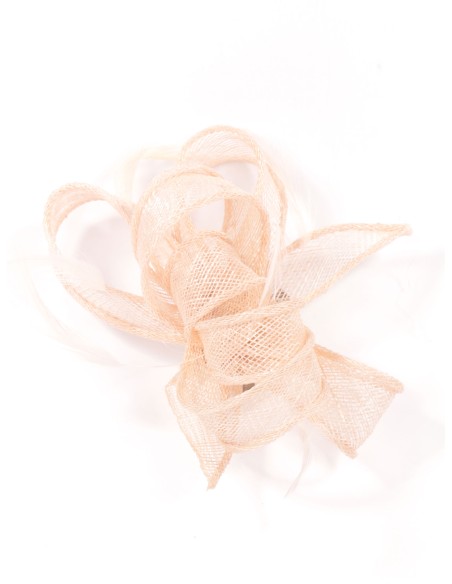 Tocado pequeño liso rosa