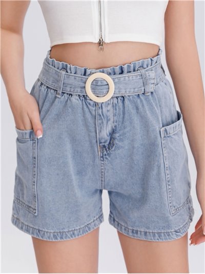 Denim shorts with pockets azul (S-XXL)
