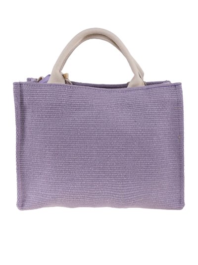 2 pieces Contrast tote bag + crossbody bag purple