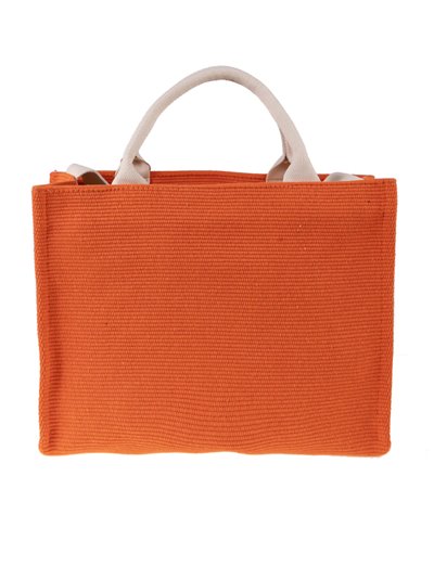 2 pieces Contrast tote bag + crossbody bag orange