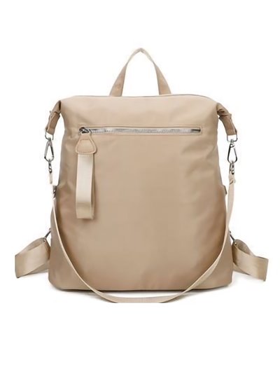Nylon backpack with zip