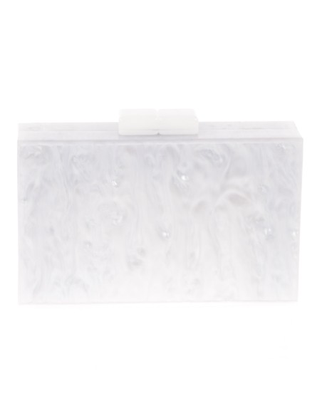 Clutch fiesta nácar blanco-roto