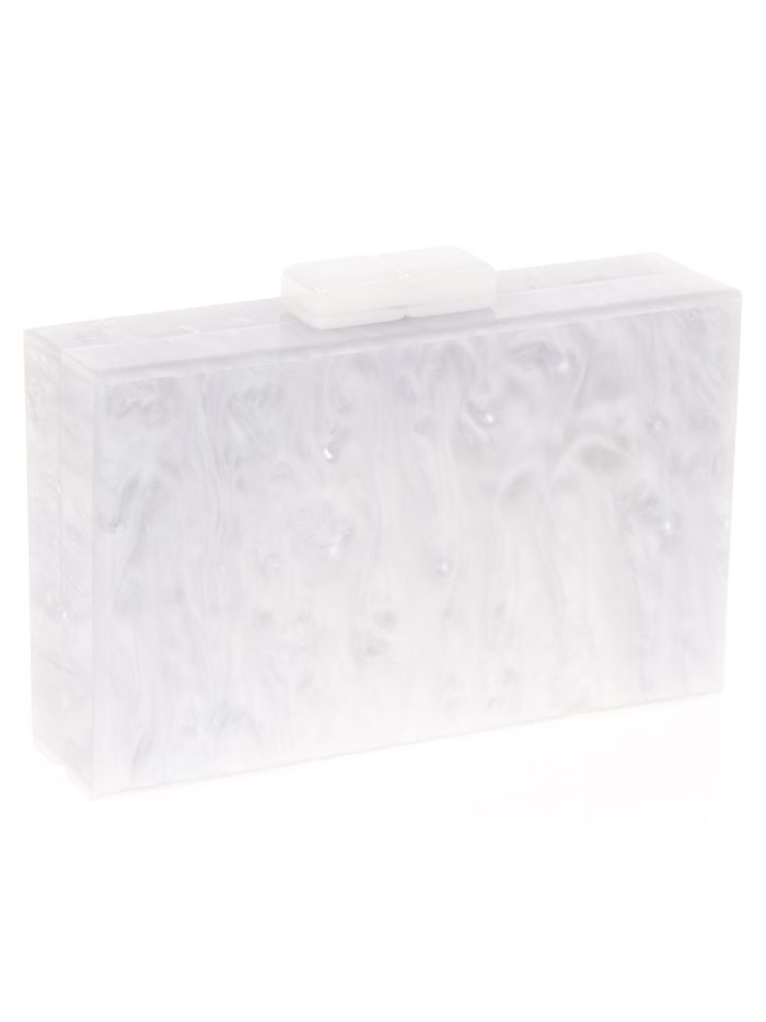 Clutch fiesta nácar blanco-roto