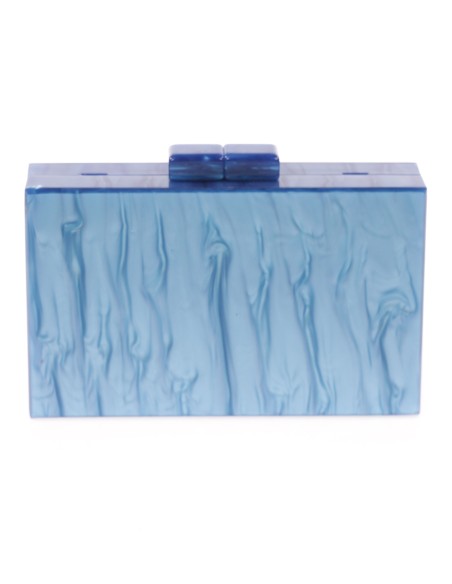 Clutch fiesta nácar azul-noche