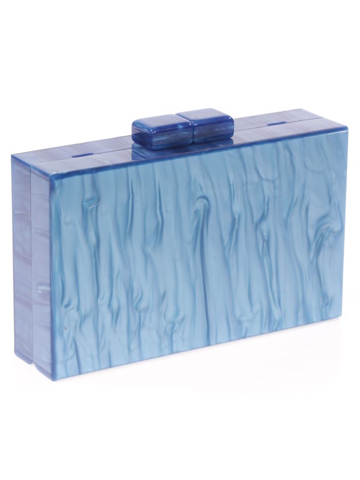 Clutch fiesta nácar azul-noche