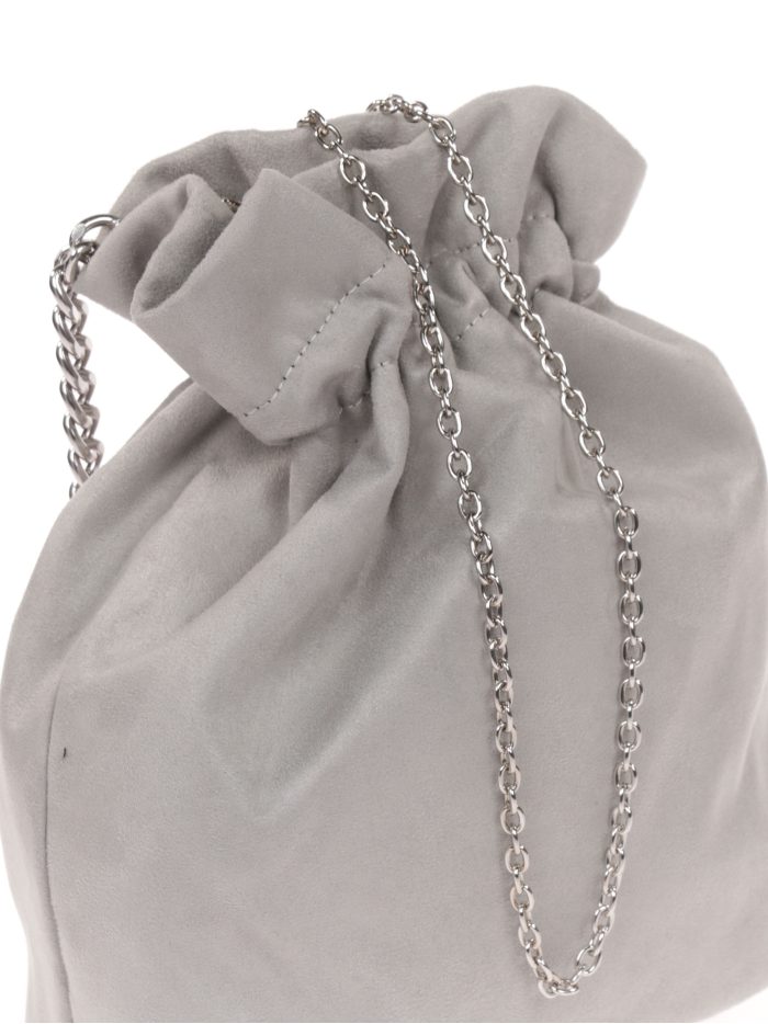 Bombonera fiesta antelina gris