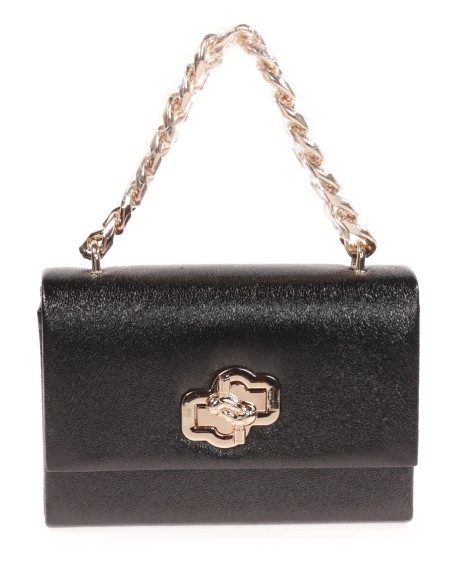 Clutch fiesta metalizado negro