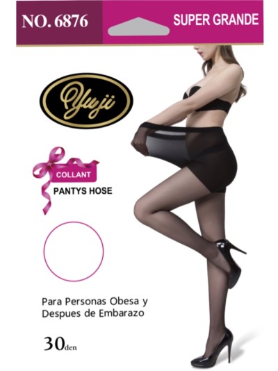 Pantis transparentes talla super grande 30 Deniers