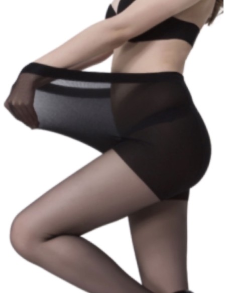 Pantis transparentes talla super grande 30 Deniers