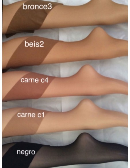 Pantis transparentes moldeadores talla super grande 15 Deniers