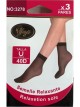 Calcetines tobillero lycra 40 deniers pack 3 pares (Talla única)