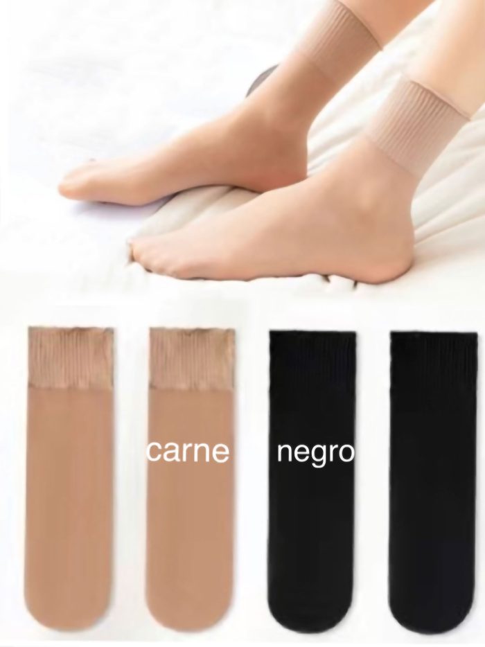 Calcetines tobillero lycra 30 deniers pack 2 pares (Talla única)