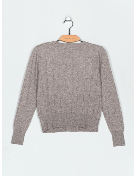 Chaqueta cropped canalé (S/M-L/XL)