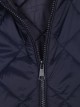 Quilted down puffer jacket with hood navy (M-XXL)