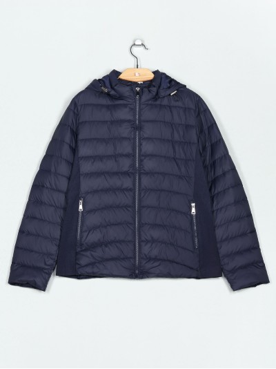 Chaqueta ultra ligera capucha navy (42-50)