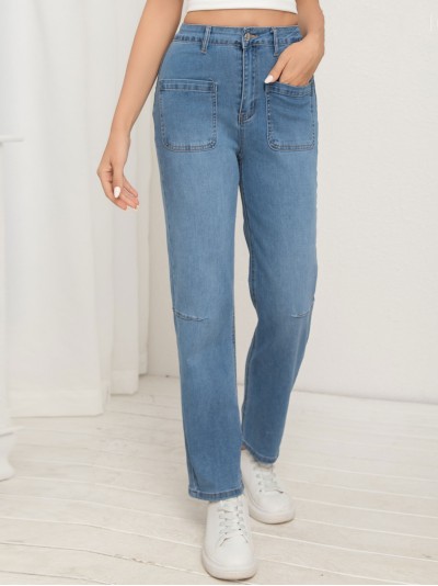 Jeans bolsillos azul (XS-XL)