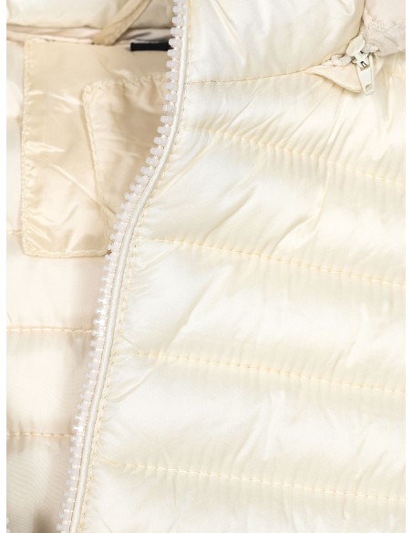 Chaleco acolchado capucha beige (42-50)