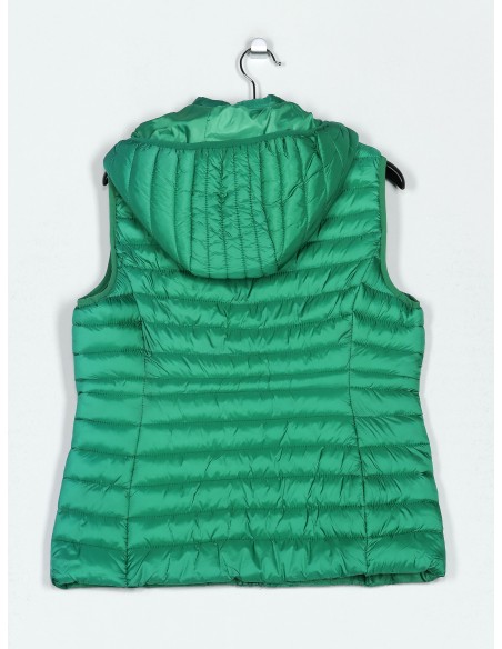 Chaleco acolchado capucha green (42-50)