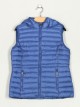 Quilted waistcoat with hood navy (42-50)