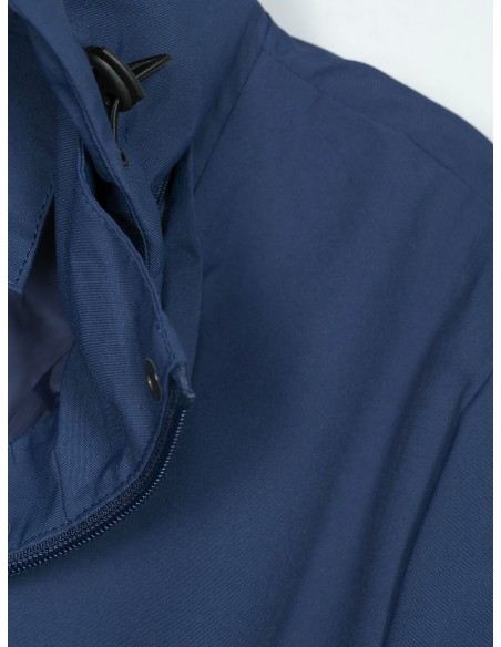 Parka amplia capucha navy (40-48)