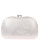 Bolso clutch de fiesta polipiel plata